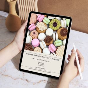 Whipped Ganache Mastery The Edit Ebook iPad Mockup Whipped Ganache Mastery The Edit Ebook on iPad by Sab Pastries